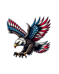 Patriotic wings sticker